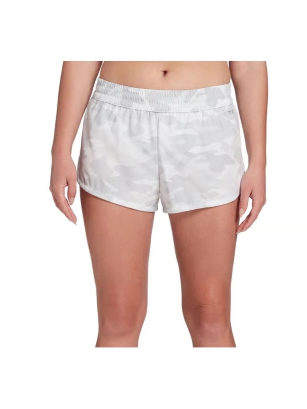 DSG White Light Gray Camo Women’s Athletic Shorts